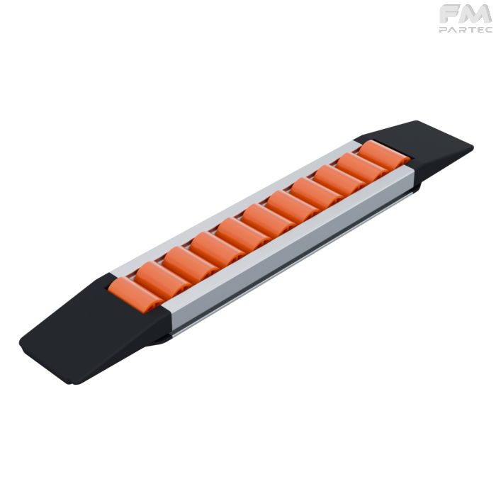RULLIERA MODULARE - P22 - RULLINO TPU - PERNO OTTONE - L.=2049