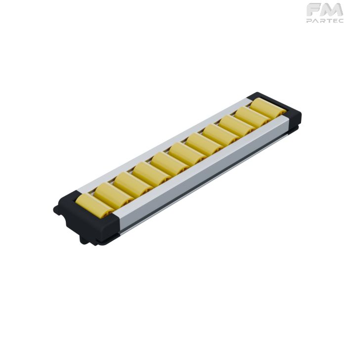 RULLIERA MODULARE - P22 - RULLINO PA - PERNO OTTONE - TEST. CORTE - L.=1465