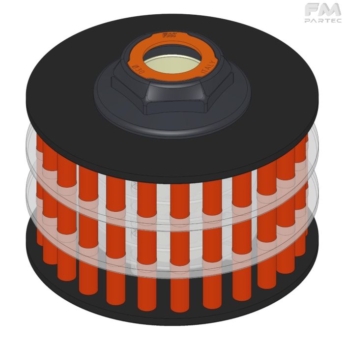 PACCO DISCO D.150X10 FIL.54 C/BARRETTE "HARD PUR"