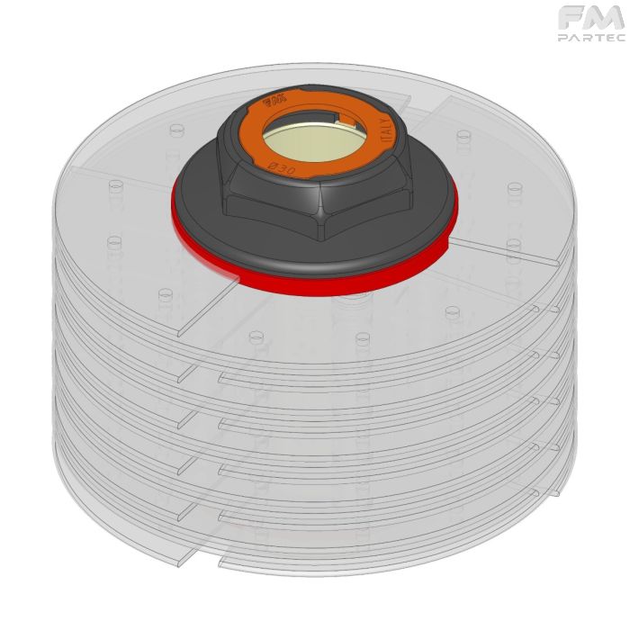 PACCO DISCO D.150X2 FIL.49 AD ELICOIDE  INTERROTTA SX