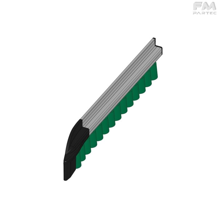 RULLIERA SBALZO 32 - P24 - RULLINO CON. PIENO SIL20ShA - TEST. DX - L=391