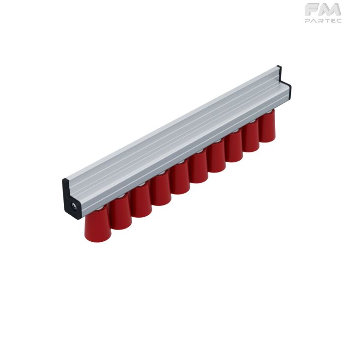 RULLIERA SBALZO 32 - P24 - RULLINO CON. PIENO SIL40ShA - L=270