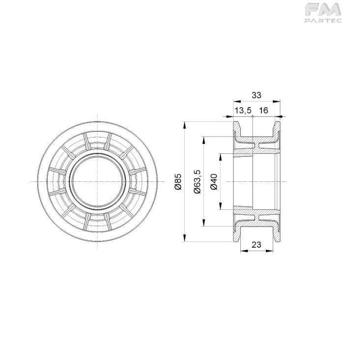 Disegno tecnico Sku: F030001034/B