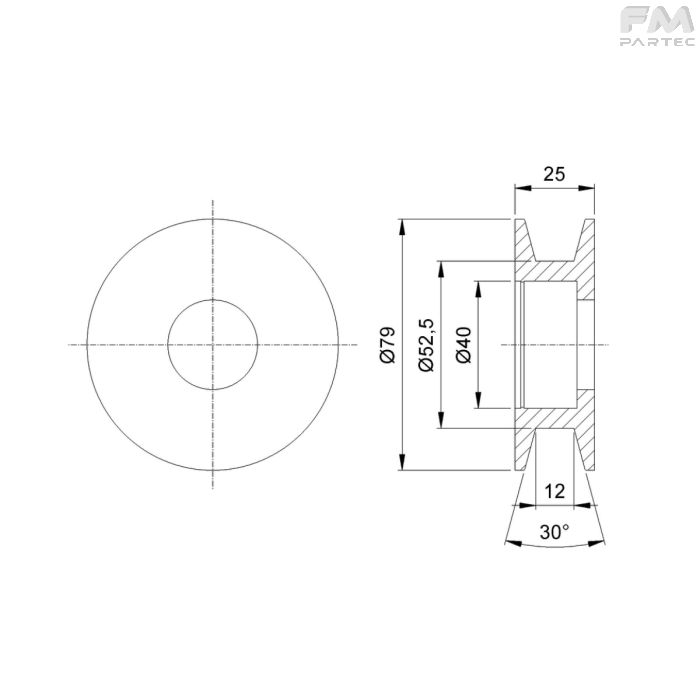 Disegno tecnico Sku: F030001040/E