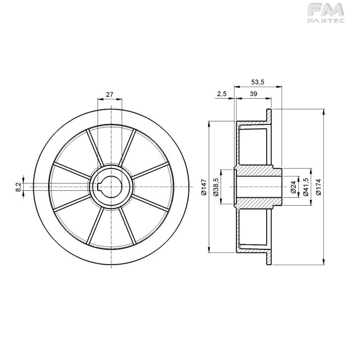 Disegno tecnico Sku: F030001002