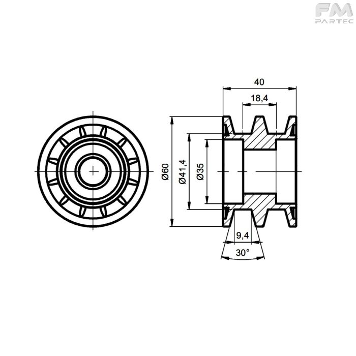 Disegno tecnico Sku: F030001008/A