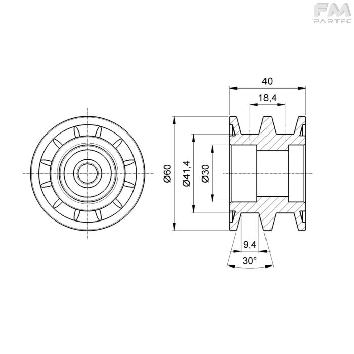 Disegno tecnico Sku: F030001009/A