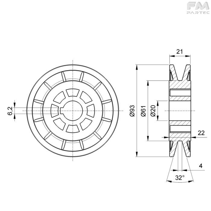 Disegno tecnico Sku: F030001010