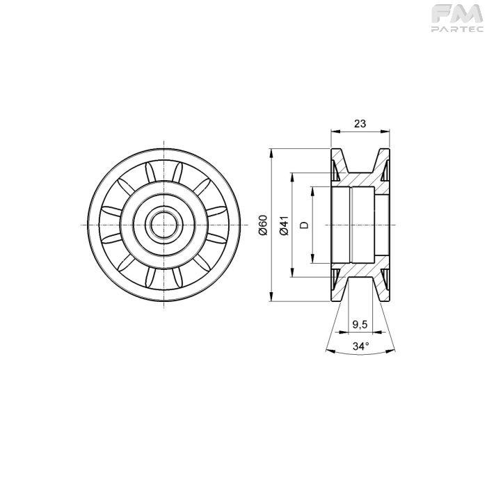 Disegno tecnico Sku: F030001012/A