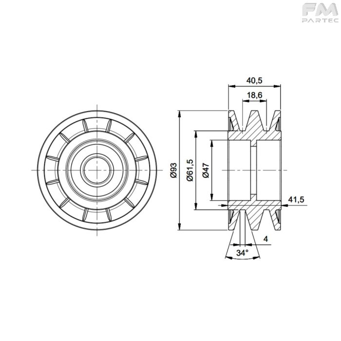 Disegno tecnico Sku: F030001013/A