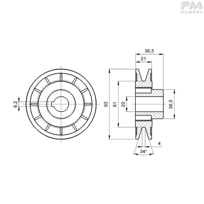 Disegno tecnico Sku: F030001015