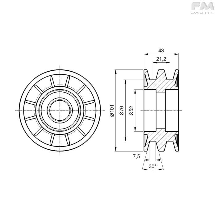 Disegno tecnico Sku: F030001018/A