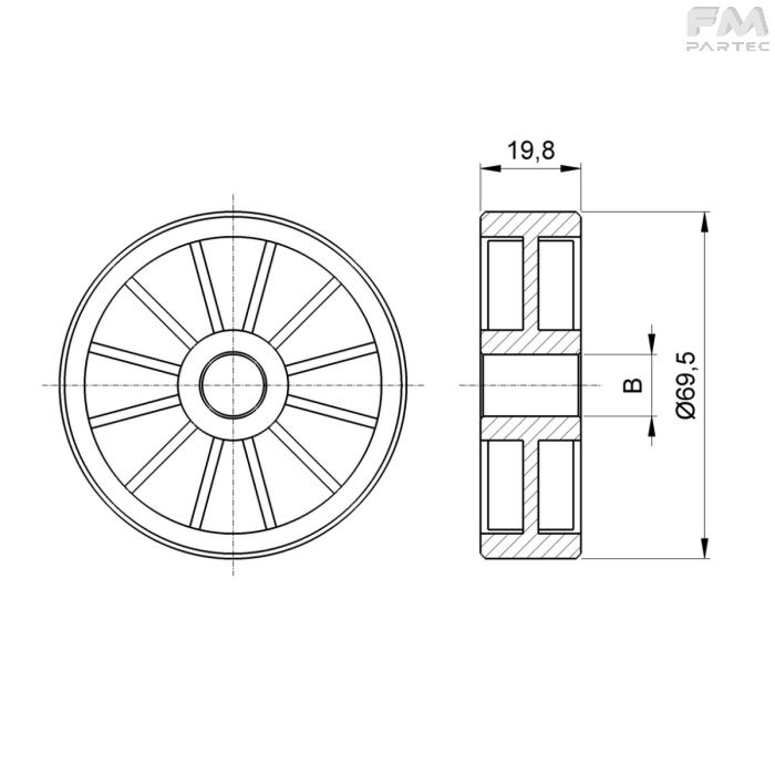 Disegno tecnico Sku: F030002009