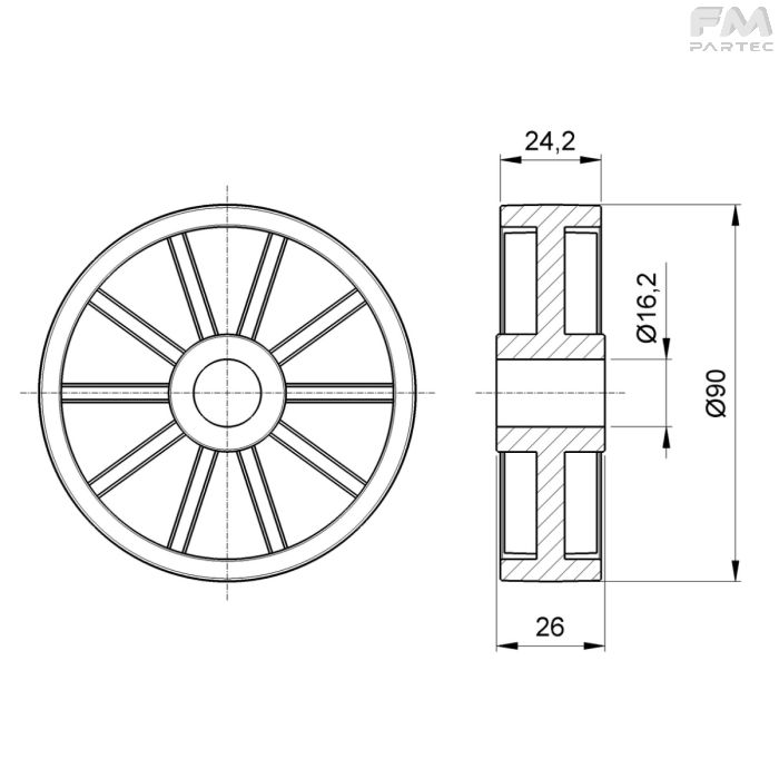 Disegno tecnico Sku: F030002005