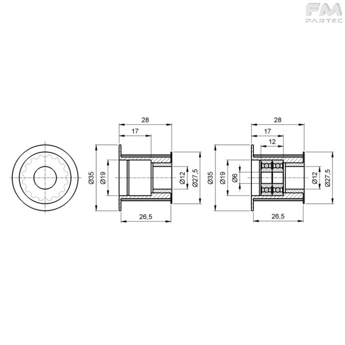 Disegno tecnico Sku: F030003001