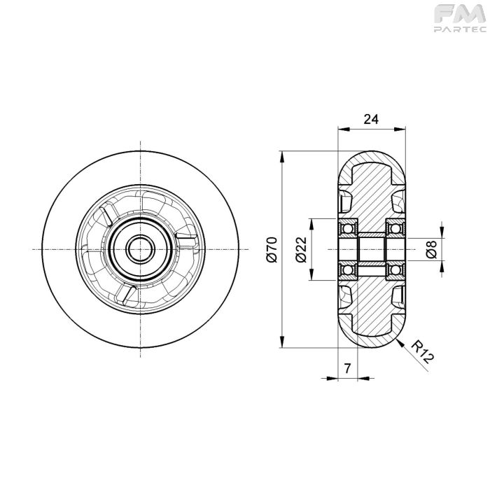 Disegno tecnico Sku: F030007001