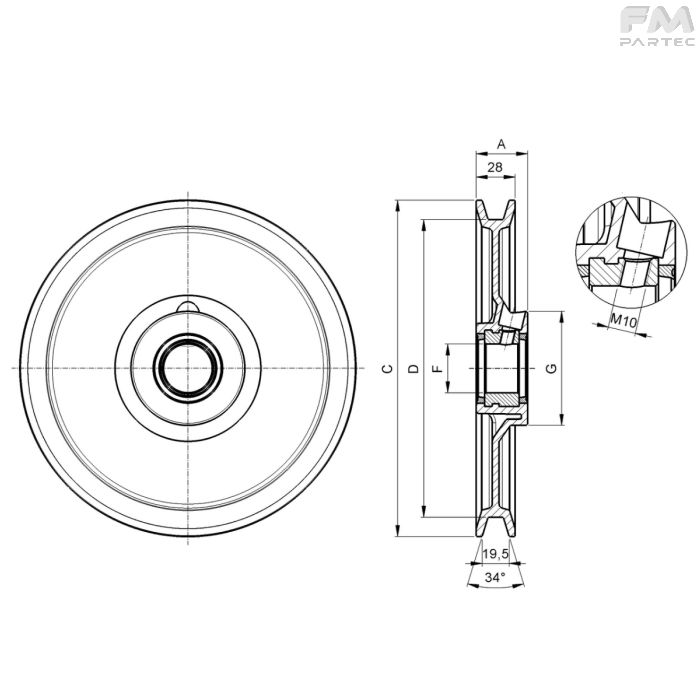 Disegno tecnico Sku: F030019001C0