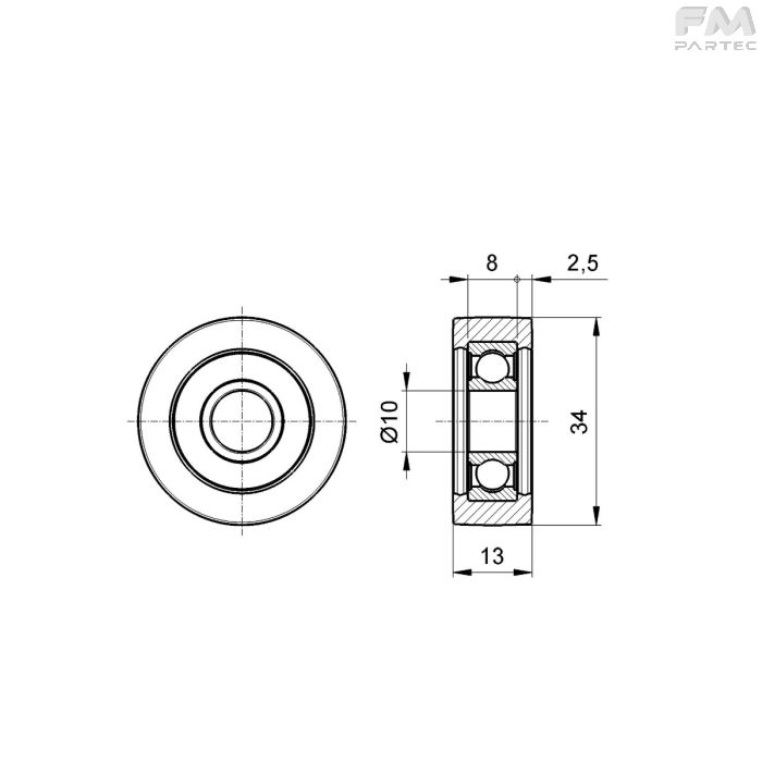 Disegno tecnico Sku: F030025006