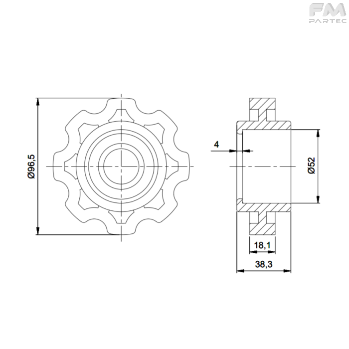 Disegno tecnico Sku: F040001002/A
