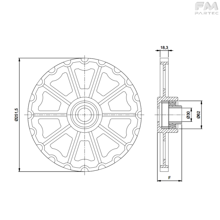 Disegno tecnico Sku: F040001007