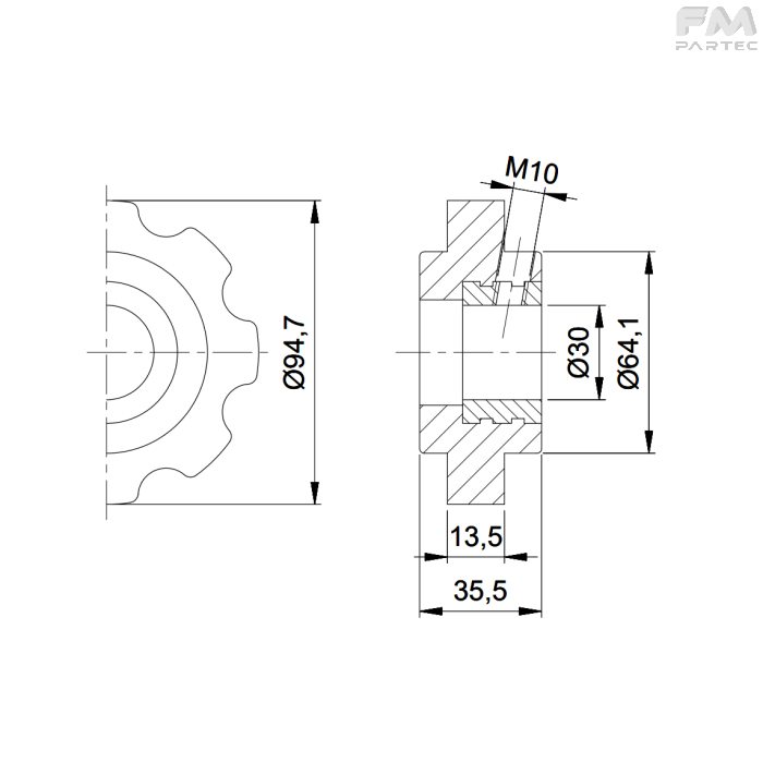 Disegno tecnico SKU CA010004