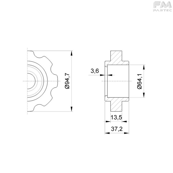 Disegno tecnico Sku: F040002002/A