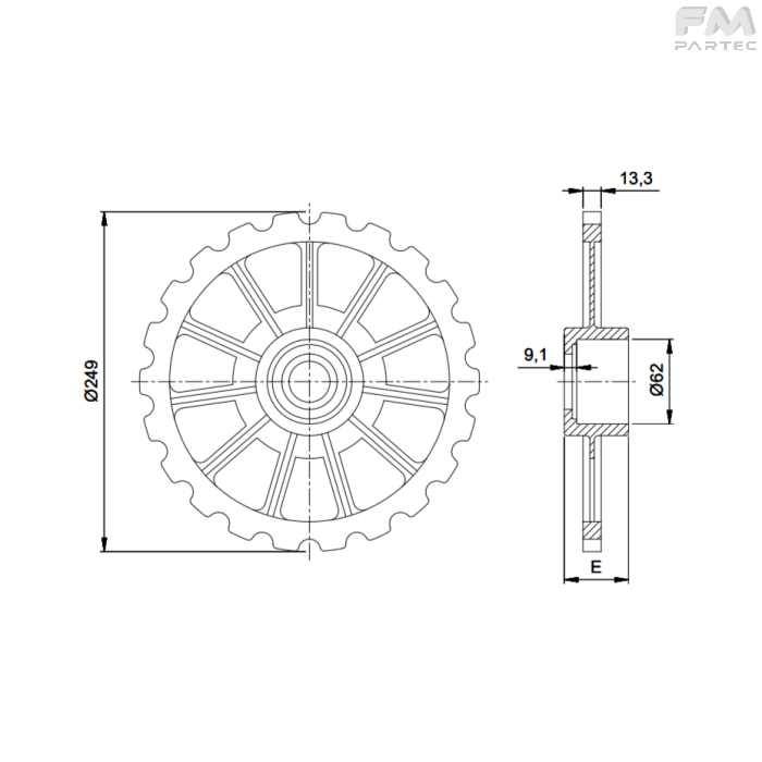 Disegno tecnico Sku: F040002008/A