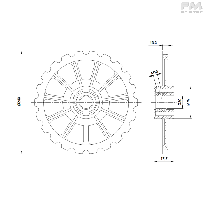 disegno tecnico SKU CH-SK-Z22A