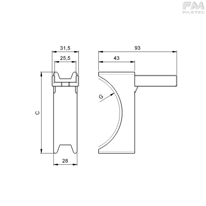 Disegno tecnico Sku: F060010203