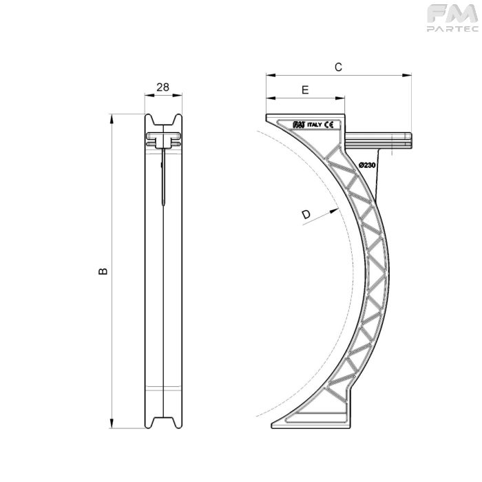 Disegno tecnico Sku: F060010302C100
