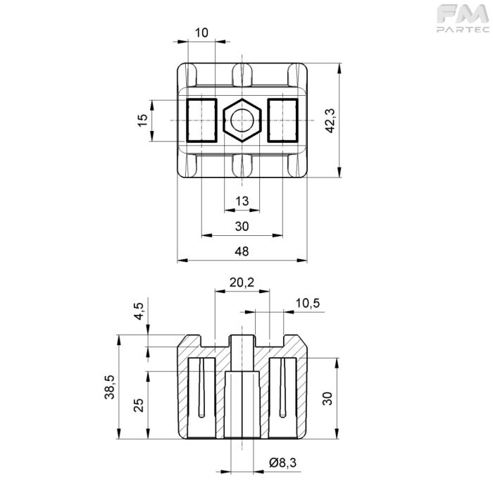 Disegno tecnico Sku: F102305