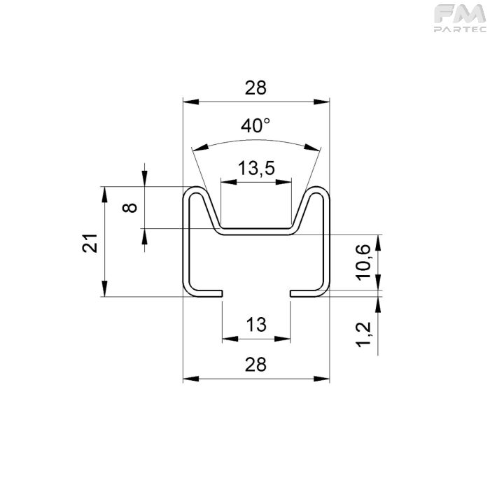 Disegno tecnico Sku: F400109C0