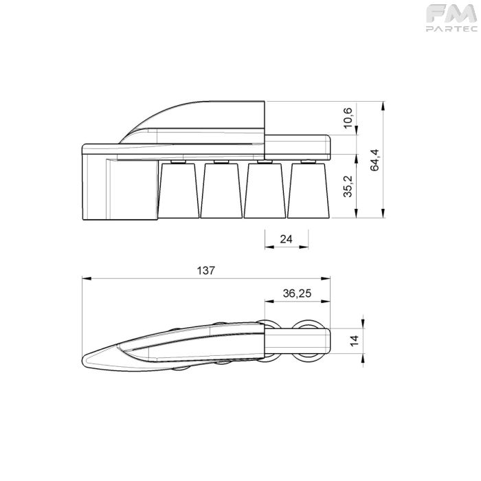 Disegno tecnico Sku: F500821