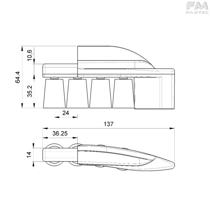 Disegno tecnico Sku: F500822