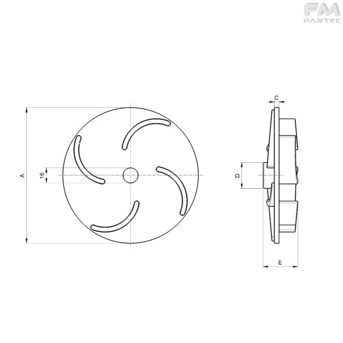Disegno tecnico Sku: EV-PM-RTR