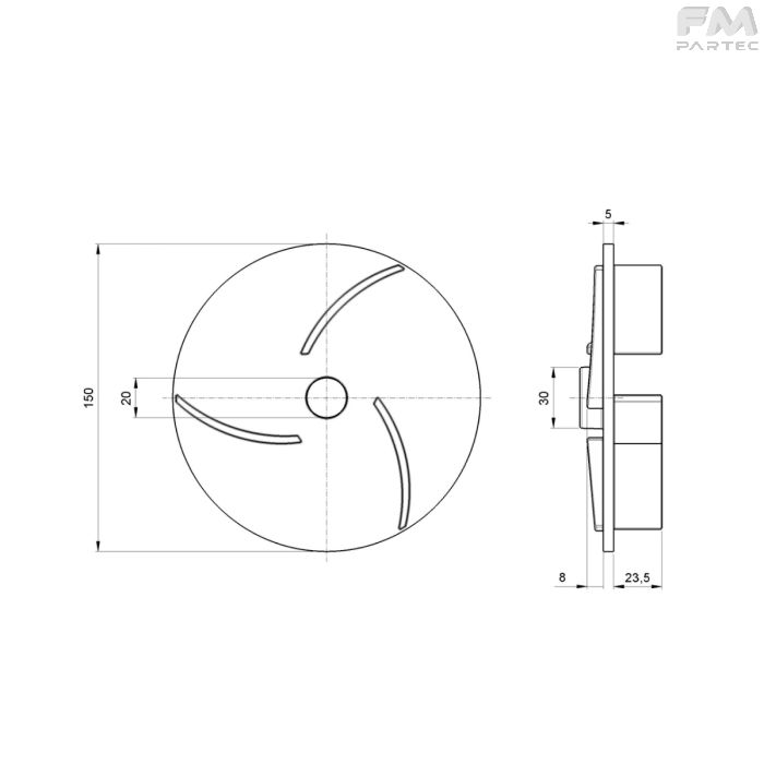 Disegno tecnico Sku: EV-PM-RTR3