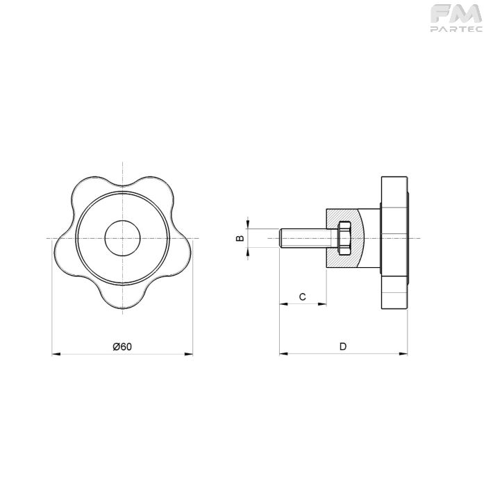 Disegno tecnico Sku: EV-KN-60P