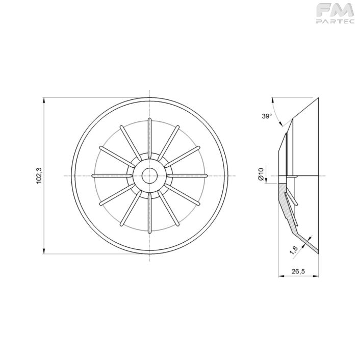 Disegno tecnico Sku: EV-OT-SCDK-P