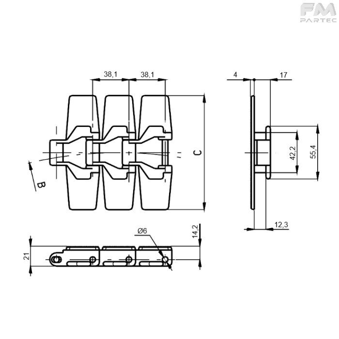 Disegno tecnico Sku: F010020002