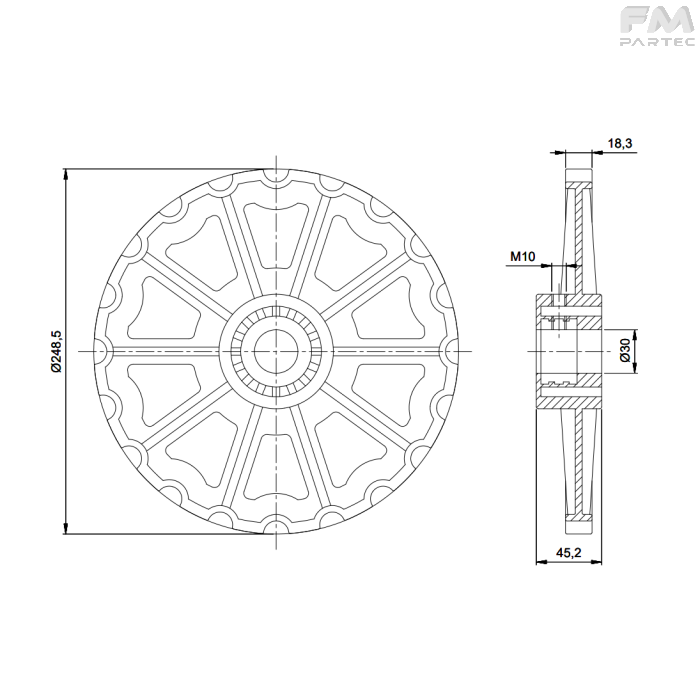 Disegno tecnico Sku: F040001008