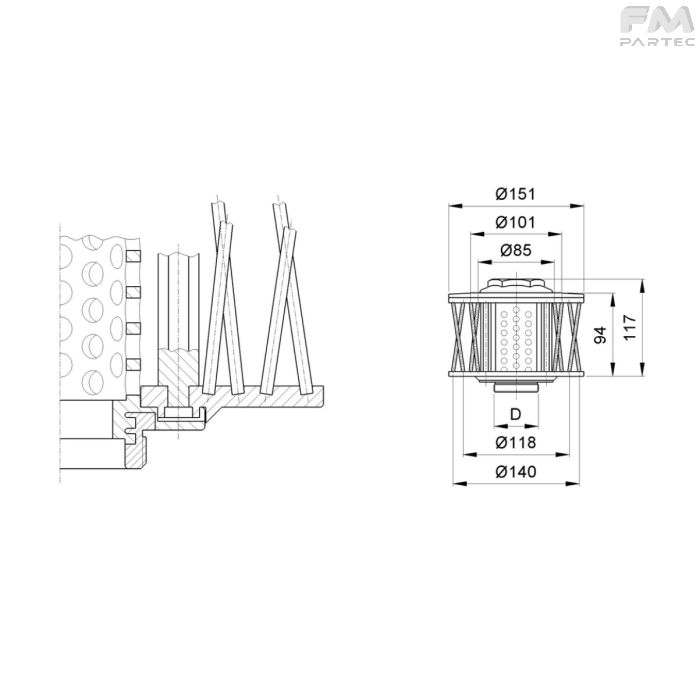 Disegno tecnico Sku: F070045003