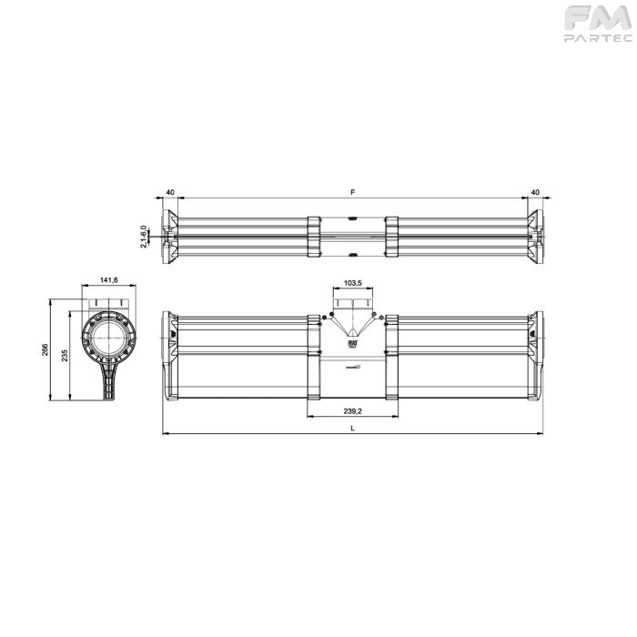 Disegno tecnico Sku: F500848/1/1400