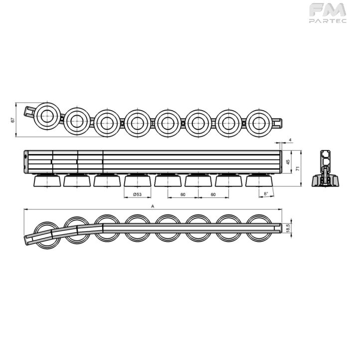 Disegno tecnico SKU: RCV-RGRE-SIL60C7