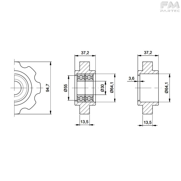 Disegno tecnico SKU CH-SK-Z8C