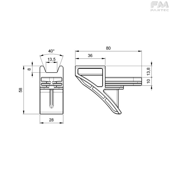 Disegno tecnico SKU PT-PU-250PG