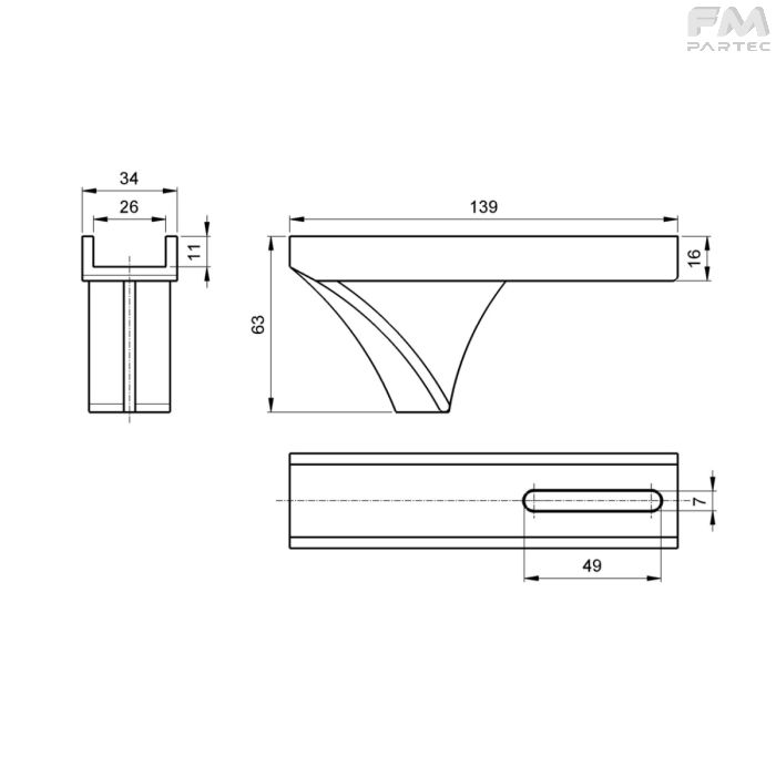 Disegno tecnico SKU PT-PU-250290C