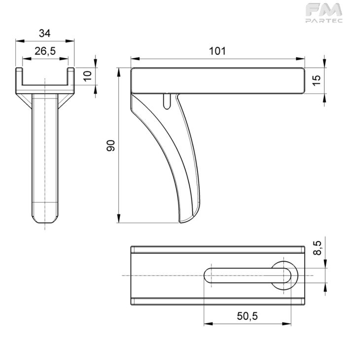 Disegno tecnico SKU PT-PU-170C