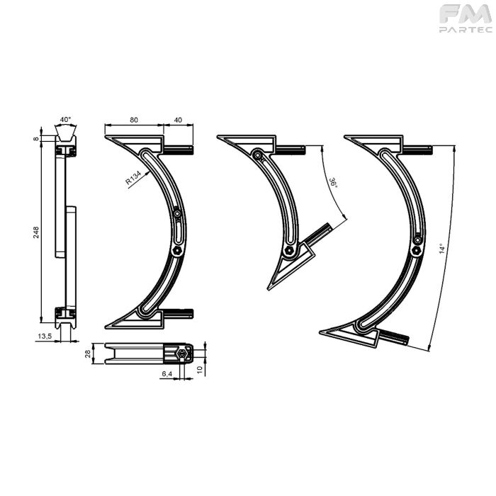 Disegno tecnico SKU PT-PI-AD-250