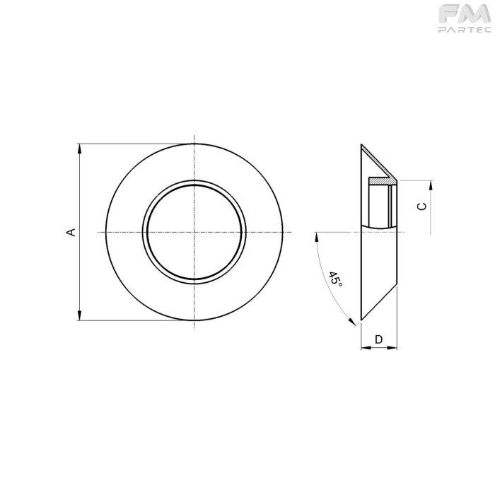 Disegno tecnico Sku: PT-OT-R