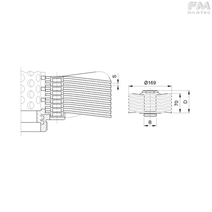 DISEGNO TECNICO SKU DP-COR-170SH